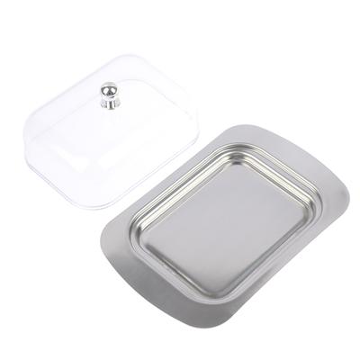 Cutie pentru unt, recipient pentru pâine cu brânză, cu capac transparent