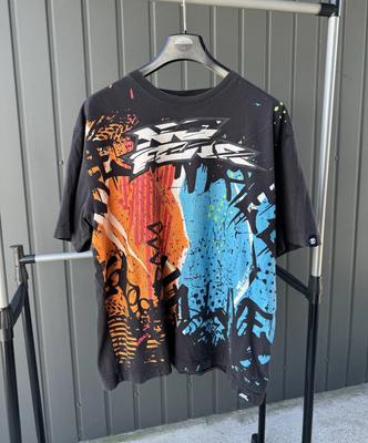 Vintage T-shirt z nadrukiem No Fear na całej powierzchni Y2K SURF