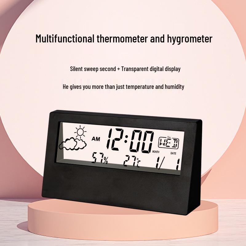 High-Precision Indoor Electronic Thermometer & Hygrometer - Wall-Mounted