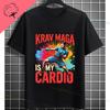 T-shirt Graphique Drôle Eat Sleep Krav Maga Repeat 100% Coton Manches Courtes T-shirt Décontracté Pour Entraînement Arts Martiaux Tenue de Sport