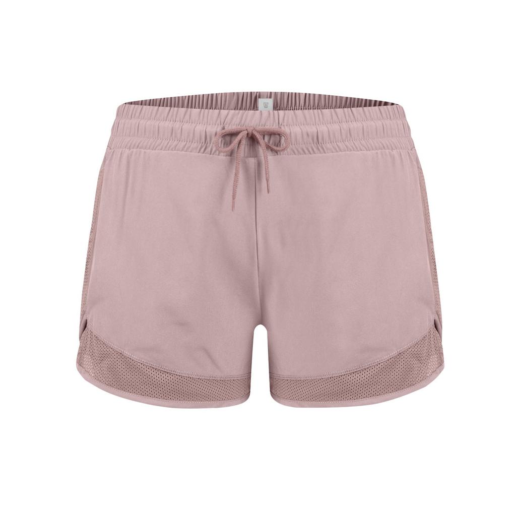 Women's Solid Color Motion Elastic The Waist Run Quick Drying Yoga Pants Shorts