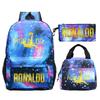 Star Peripheral Printing Primary And Secondary School Students Schoolbag Leisure Pencil Bag Children'S Portable Meal Bag Set