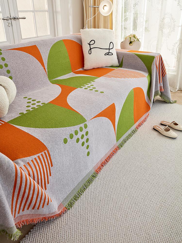 Autumn And Winter Sofa Towel Chenille Sofa Cover Thick Plush Cushion Anti Cat Paw Modern And Simple All Inclusive Cover Towel