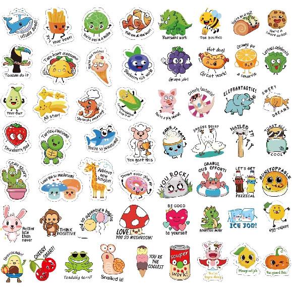 Punny Teacher Prize Stickers for Student, 464pcs Motivational Reward Sticker for Kids Fun, Classroom Must Have Essential for Teacher Elementary, Home