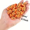 Halloween Resin Pumpkin Charms - Mini Flatback DIY Decor, Decor for Vase Fillers, Phone Cases, Fridge & Table - Durable Resin