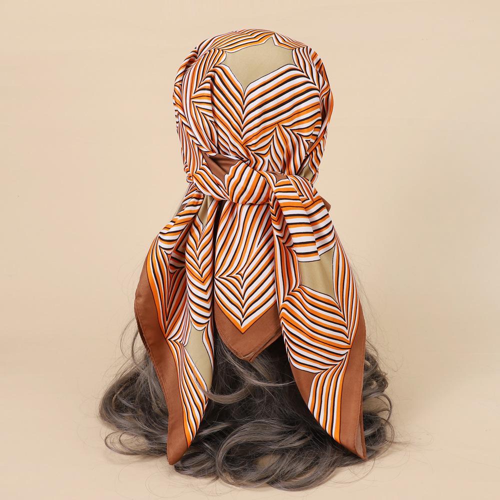 90 * 90cm Four Seasons Available New Large Square Towel Headband Breathable Sweat Absorbing Sunscreen Simple Shawl Professional Scarf