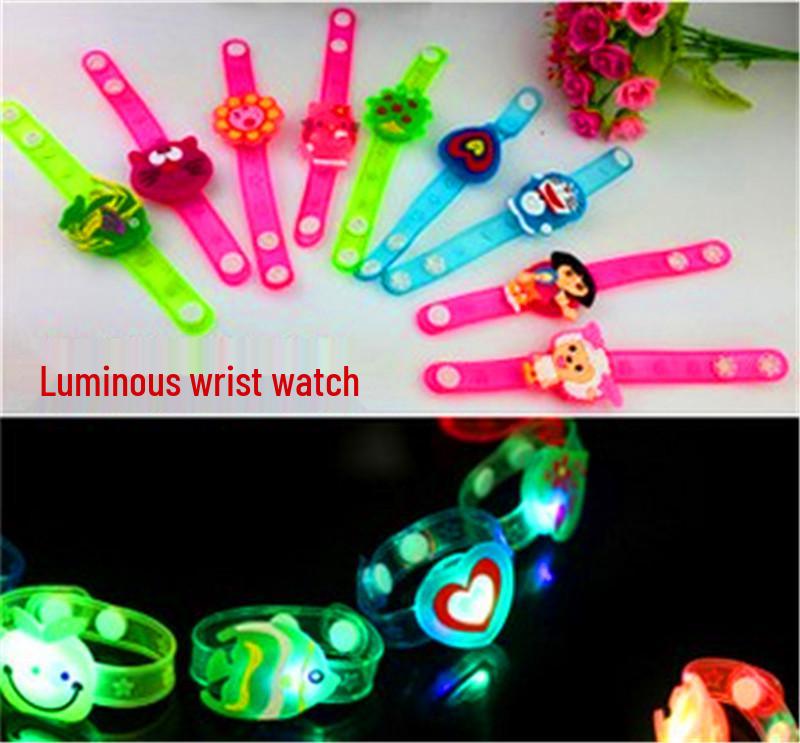 Glowing Cartoon Flashing Wristband Bracelet & Toy Strap.