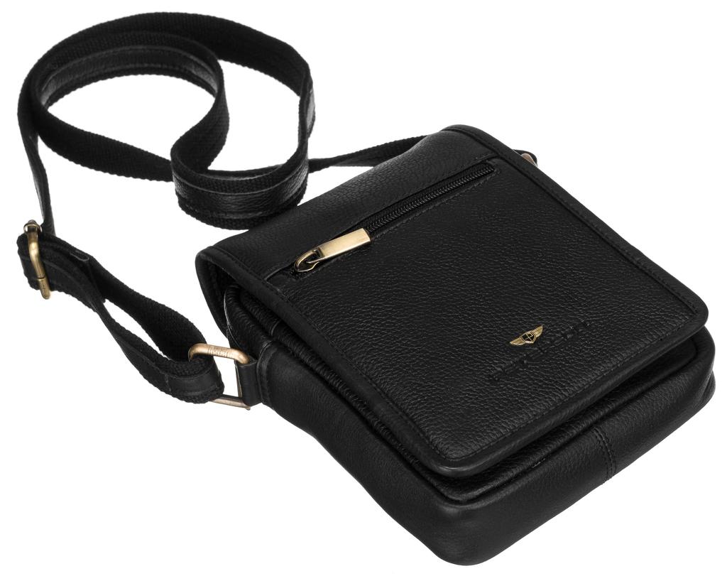 PTN 504-NDM-2953 Black Leather Bag