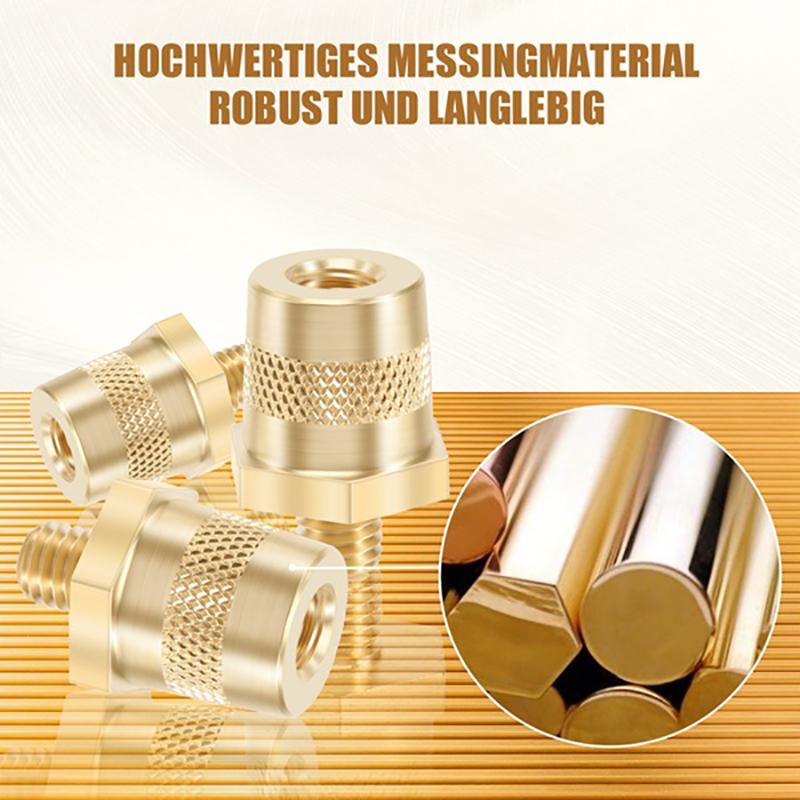 1Pair M8 Battery Pole Adapter Brass Terminal Bolt Connectors Car Battery Connection Terminals With Stainless Screws