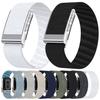 Electrocardiogram Single-Row Diamond Elastic Nylon Watch Band for WHOOP 5.0