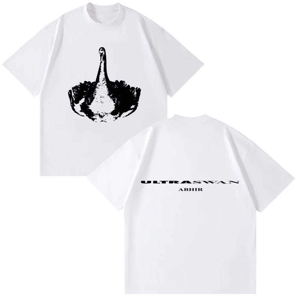 Rapper Abhir Ultraswan 2026 Album Tour Merch Graphic Print Unisex Fashion Summer Loose Casual Hip‑Hop T-Shirt