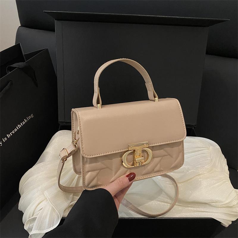 

Spring and summer new light luxury high-end texture hand bag popular versatile solid color shoulder messenger bag хаки