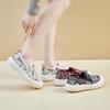New Summer White Shoes for Women's Mesh Breathable Heighten Heightened Half-plate Shoes Casual Shoes