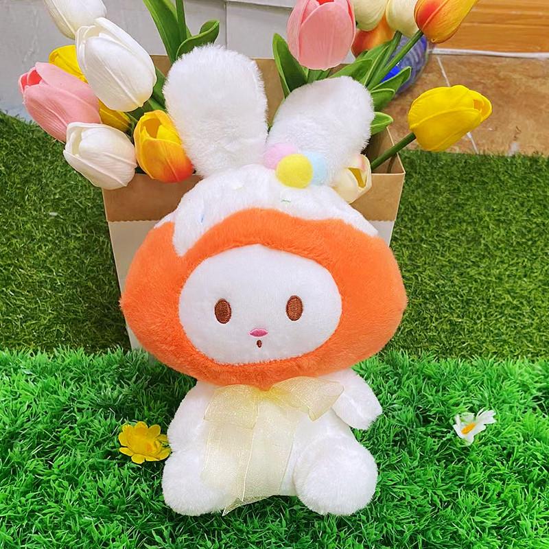 Longeared Plush Rabbit Toy Cute Cartoon Doll Girls Kids Companion Birthday Gift