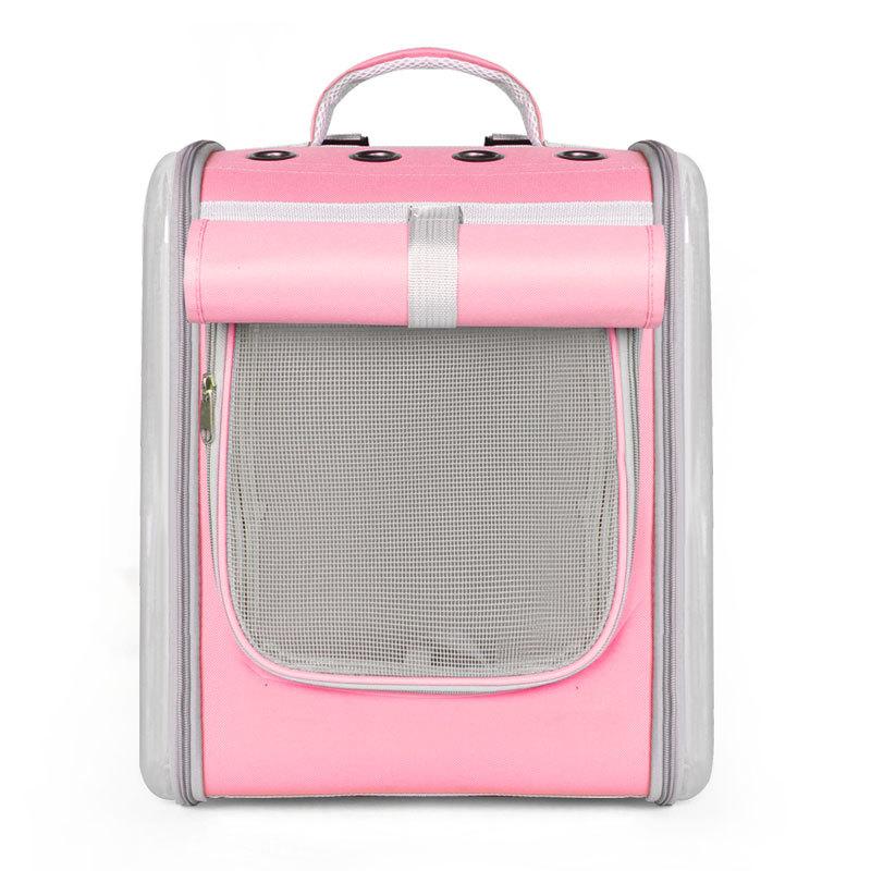 

Сумка на спине для кошек, рюкзак, космическая капсульная клетка, дышащая сумка для кошек, уличная сумка на плечо для домашних животных, двойная прозрачная утолщенная сумка для домашних животных