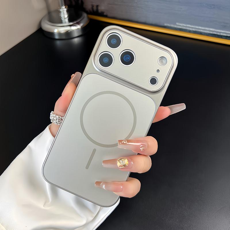 Popular Cosmic Orange Acrylic PC For Phone Case For For Iphone 17 Pro Max 16 1 14 13 Magnetic Wireless Charge Hard Cover