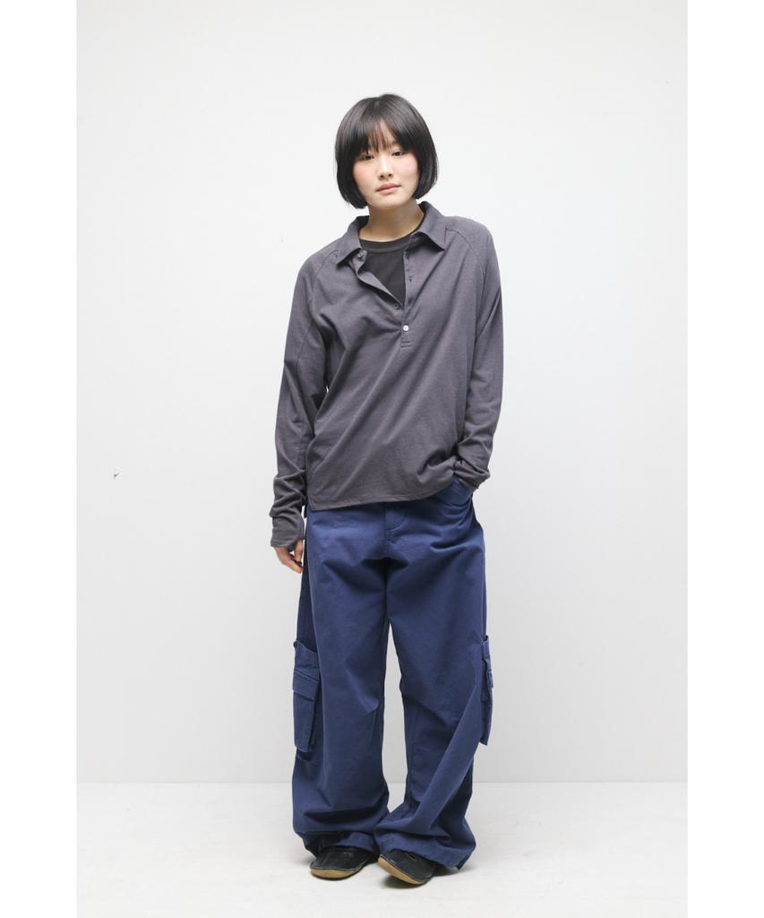 Haechinglum Polo Tee Purple Charcoal