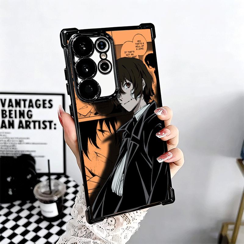 Bungo Stray Dogs Manga Plating Phone Case For Samsung Galaxy S24 S25 FE S26 Edge S23 Ultra S22 S21 Plus S20 Anti-Fall Airabag Co