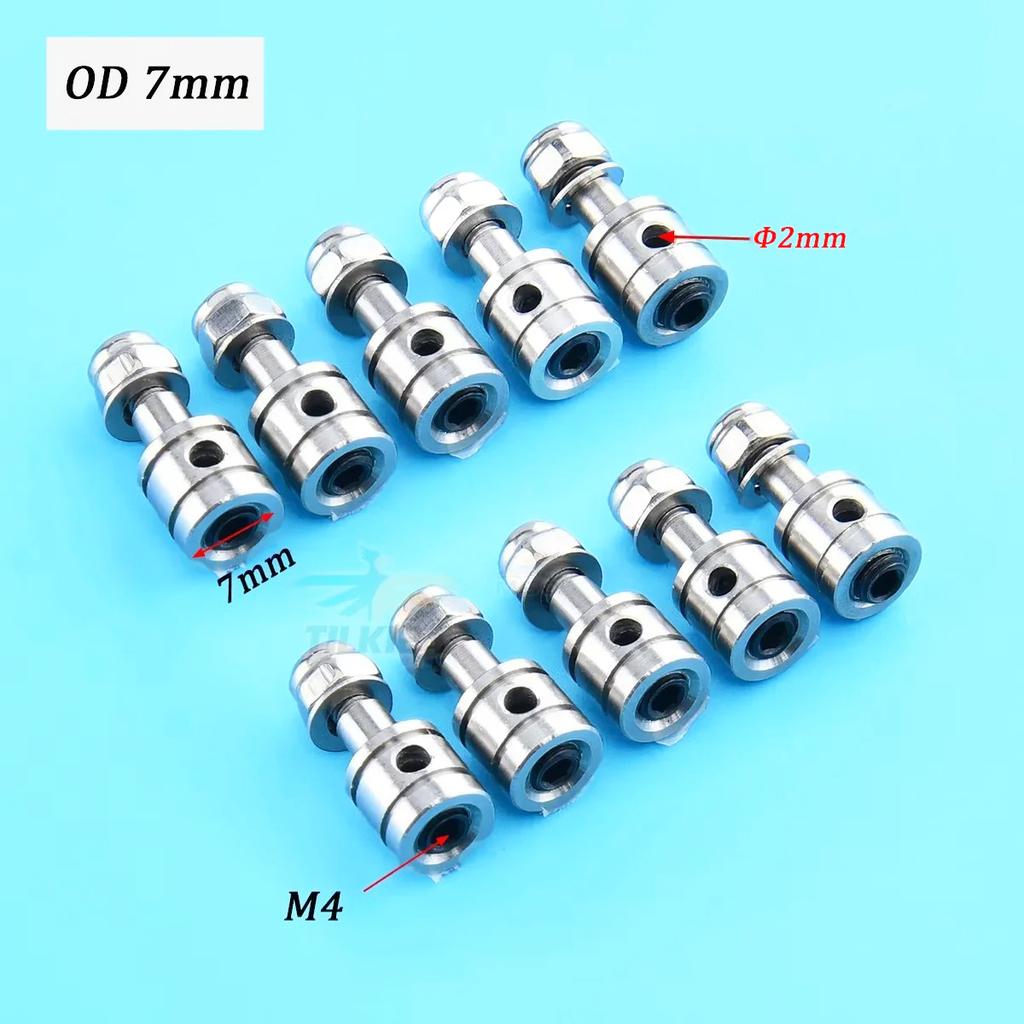 10PCS RC Airplane/Boat Push Rod Connector Adapter Linkage Stoppers D2.0mm/D3.0mm For Connecting Servo Arm and Pull Rod
