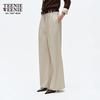 Teenie Weenie Women's High-Waisted Pleated Cocoon Trousers