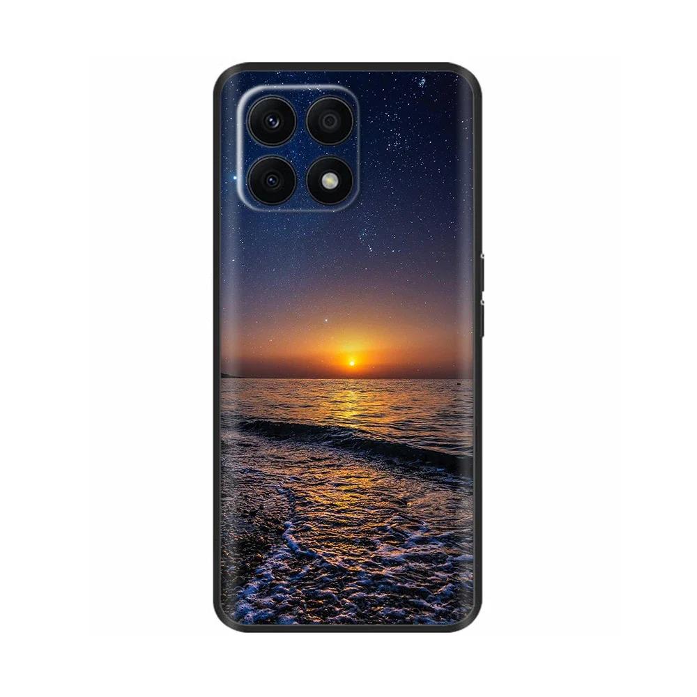 

For Huawei Honor X8A Case Fashion Flower Soft TPU Silicone Phone Case For Honor X8A HonorX8A Funda Shockproof Back Cover Coque For Honor X8a