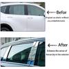 Car Accessories Fit for Toyota Highlander Stainless Steel 2014 2015 2016 2017 2018 2019 Pillar Post Trim 6PCS