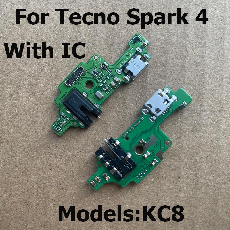 New For Tecno Spark 4 Usb Charging Dock Board ConNector Usb Charger Flex Cable