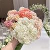 27Heads 30cm Artificial Hydrangea Bouquets Fake Flowers Bridal Bridesmaid Holding Flowers Photograph Props Wedding Party Garden Home Decoration
