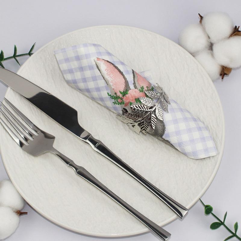 20 teile/paket 25*25 cm 3-lagige Einweg-Partyservietten Ostern-Muster