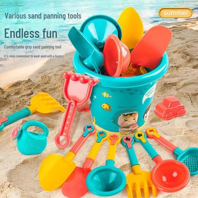 18-Piece Kids' Beach Sand Toy Set: Shovels, Buckets, and Sand Pool Accessories