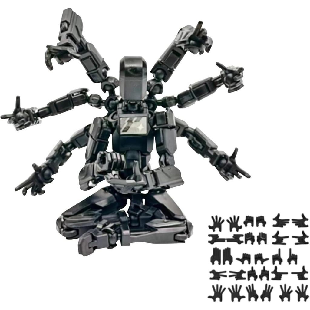 Mythological Figure PVC Model, 3D Printed Multi-Joint Full Body Movable Robot Titan 13, for Stop Motion Animation Adult Desktop Decor