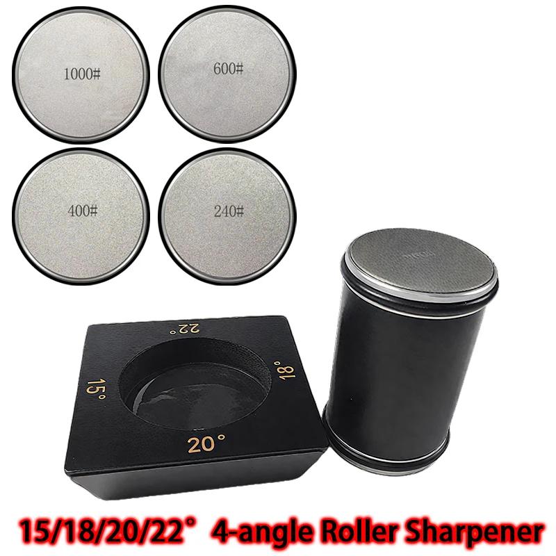4 Angle Options 15° 18° 20° 22° Roller Knife Sharpener Efficient Blade Sharpening Tool for Cooking & Butchery Knives