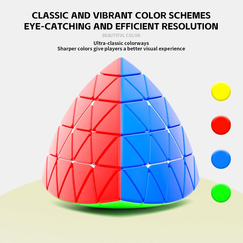 5-Layers Pyraminx Magic Cube  Stickerleee Professional Puzzle Toy Children Gift Cubo Magico Puzzle