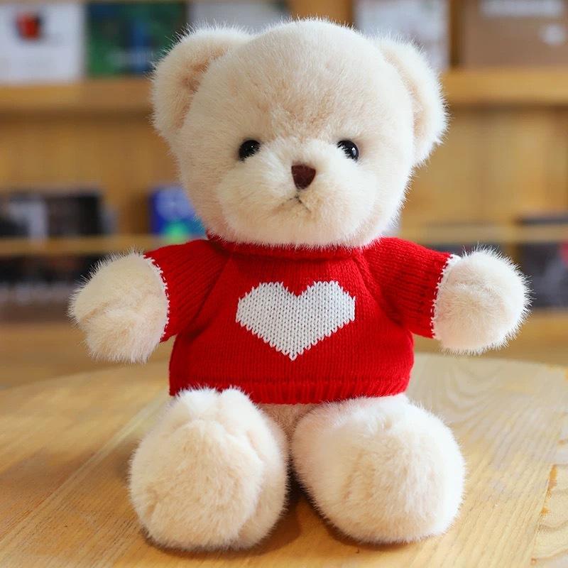 Pullover Bär Plüschtier Puppe Maschine Stoffpuppe Umarmungsbär Puppe Kinderspielzeug Geburtstagsgeschenk