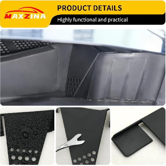 Hood Water Barrier Compatible With -2025 Ford Maverick Hood Water Drain Grille Front Trunk Water Channel Debris Filter Anti Clogging Grid 2PCS For