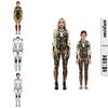 Stretchy Robot Armor Print Halloween Cosplay Jumpsuit Bodysuit Costume