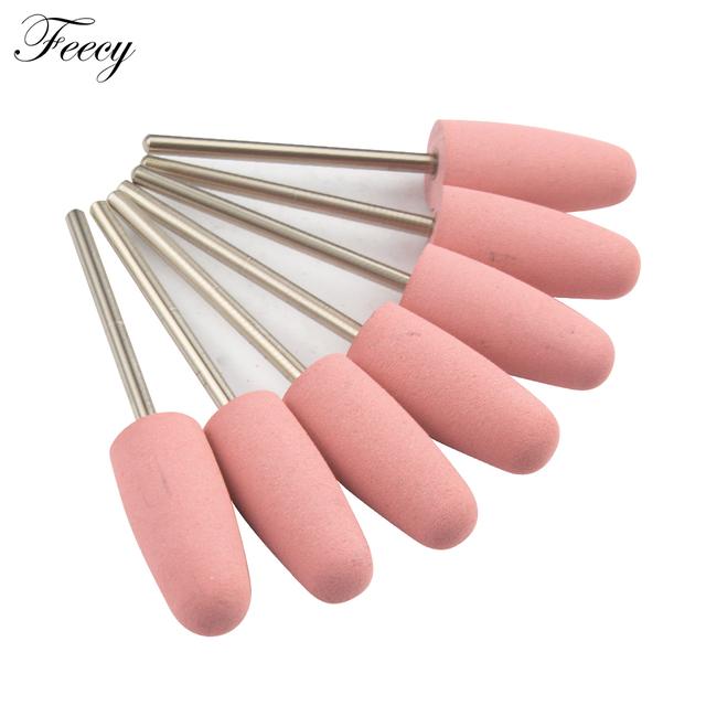 

7 шт. фрезы для маникюра силиконовые сверла для ногтей для маникюрной машины фрезы для удаления гель-лака буферные файлы