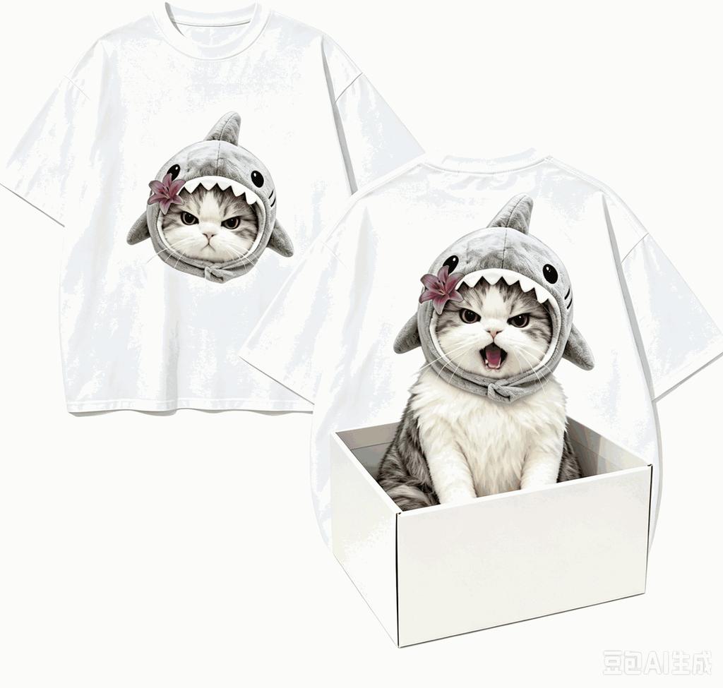Cute cat Gift T-shirt Men Women Harajuku Oversized Unisex Short Sleeve Streetwear high quality Couples hot product Comfortable
