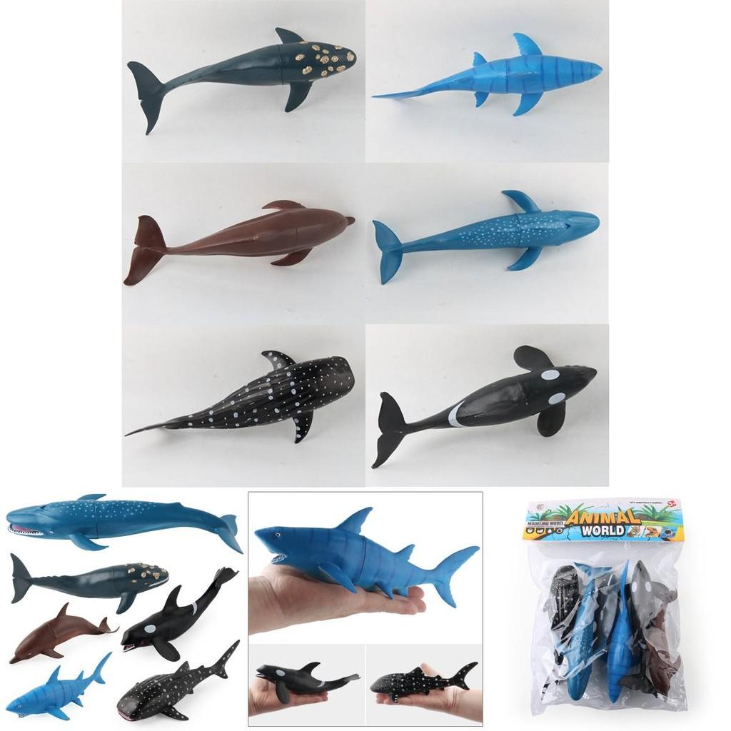 Marine Animal Figurine Kit For Children With Durable Plastic Construction For Learning