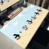 Cartoon Penguin Pingu Pattern Mouse Pads Anti-slip Rubber Computer Keyboard Mats Gamer Balance Decoracion Deskmat Laptop Carpets