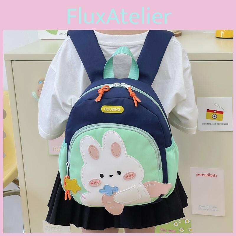 Toddler School Bunny Bag With Breathable Nylon Material And Cute Cartoon Pattern