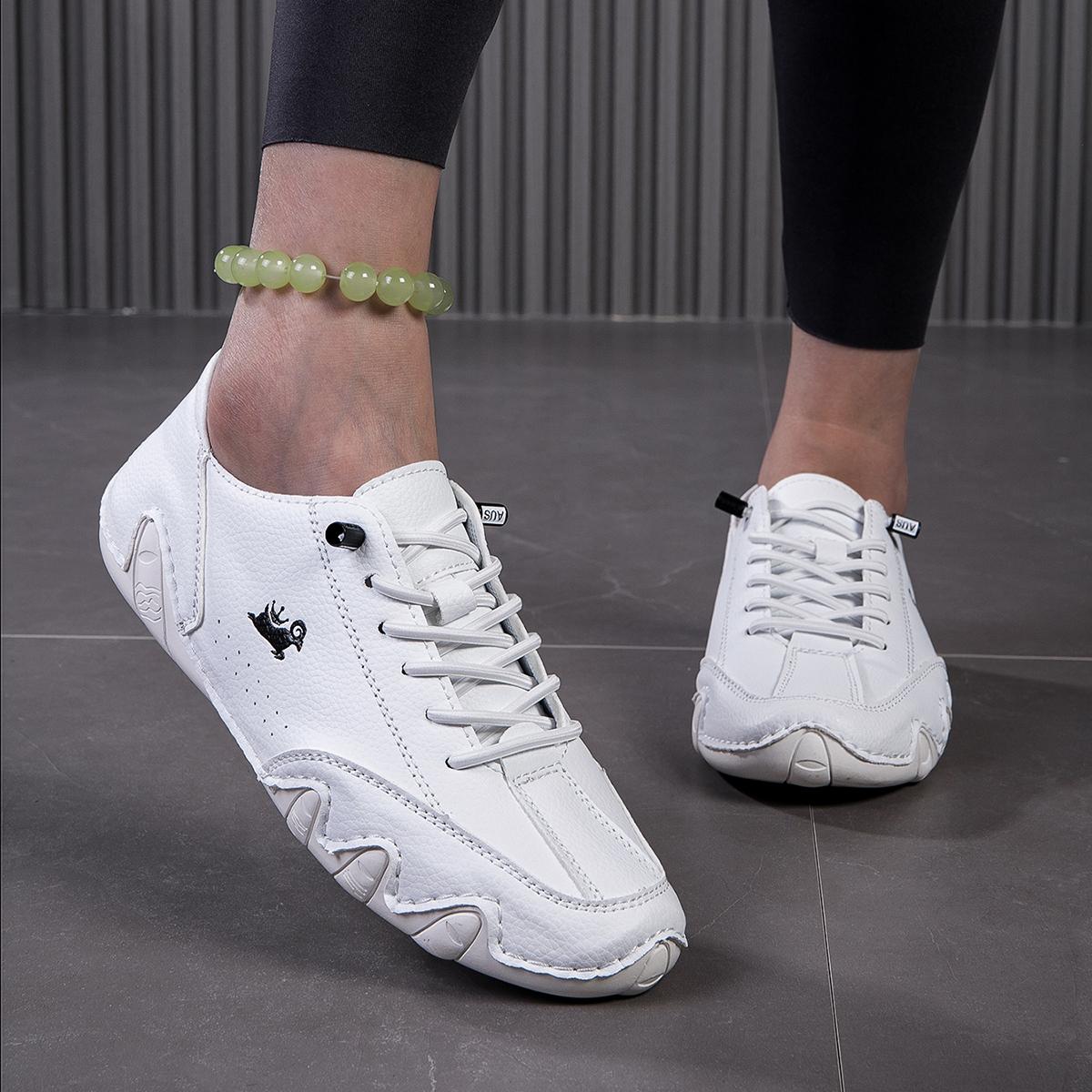 

Женские легкие кроссовки Slip On, удобные кроссовки с низким верхом однотонного цвета, повседневная спортивная обувь для прогулок на свежем воздухе 43 белый