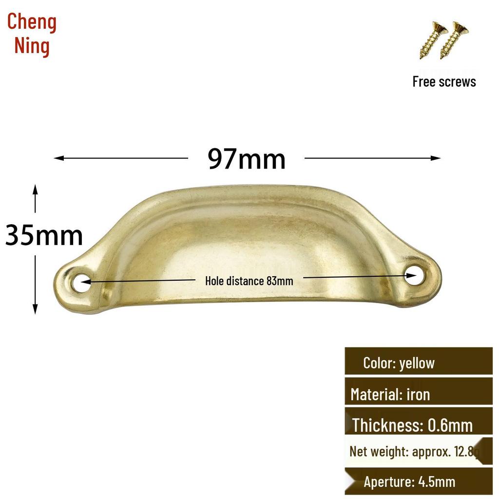 Antique Iron Round Shell Handle for Mini Cabinet Doors