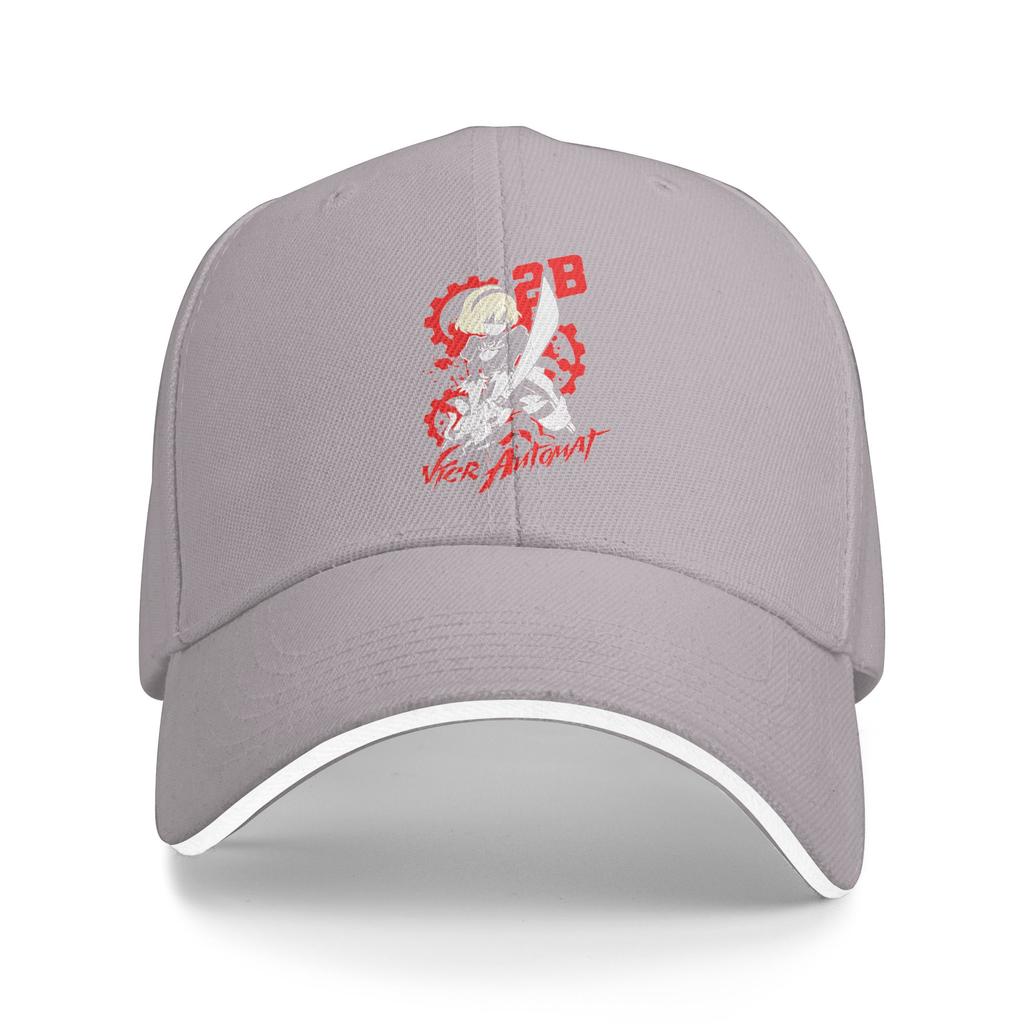Summer Nier Automata 2B YoRHa Baseball Cap Tennis Skate Y2k Retro Print Sun Trucker Hat Men Adult Sunscreen Baseball Caps