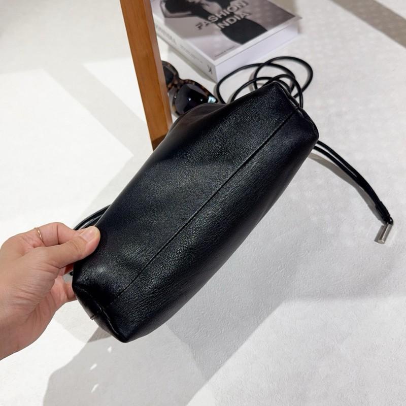 Niche Genuine Leather Lucky Bag Soft Fashionable Minimalist Women's Crossbody Cloud Single Shoulder Imported Sheepskin Inside Outside