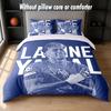 Lamine Yamal Design Bed Bedding Set 1 Duvet Cover + 2 Pillowcases Soft Breathable Household Bed Linens