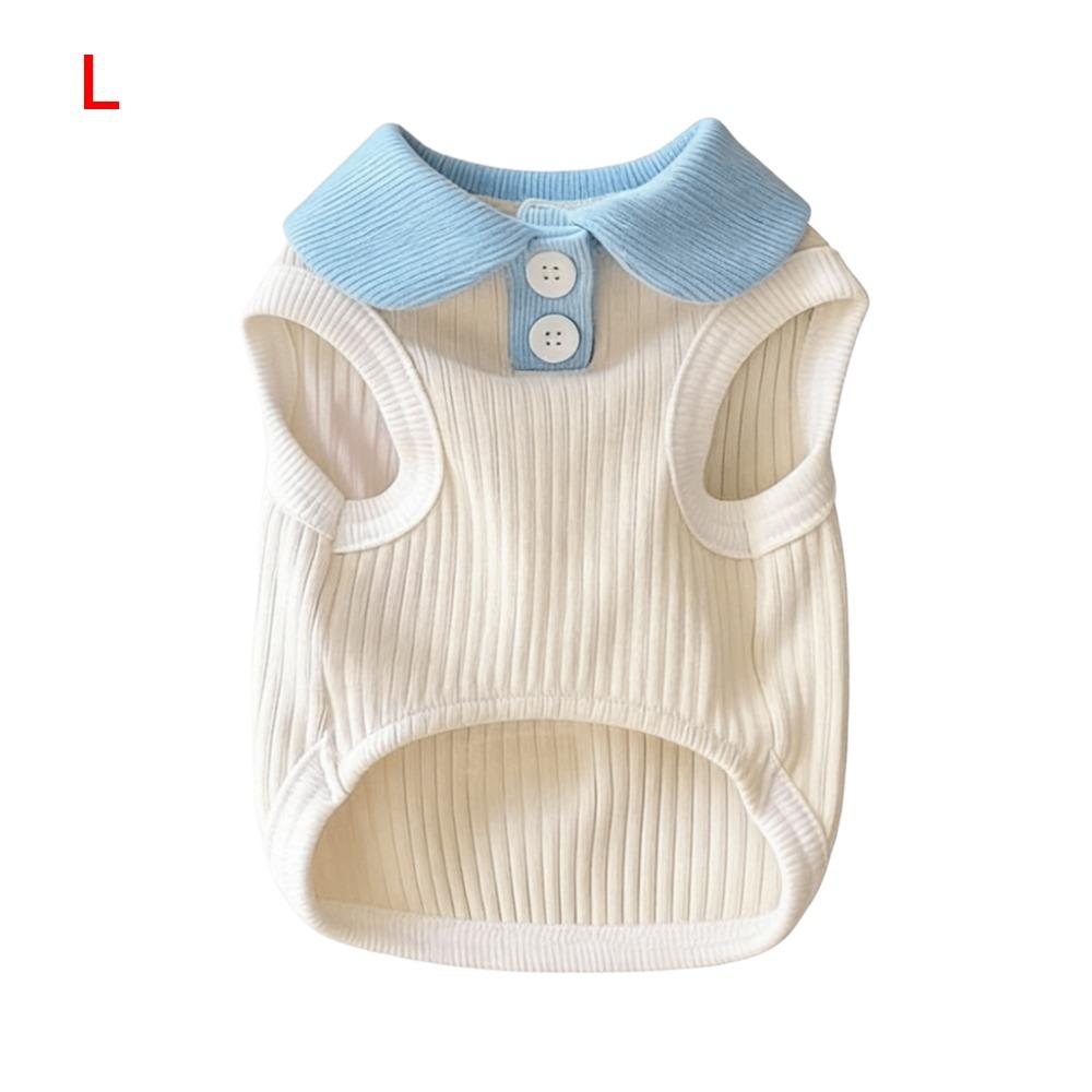 Cute Breathable Dog Shirt Solid Color Soft Dog Clothes Cooling Cotton Pet Costumes Cats