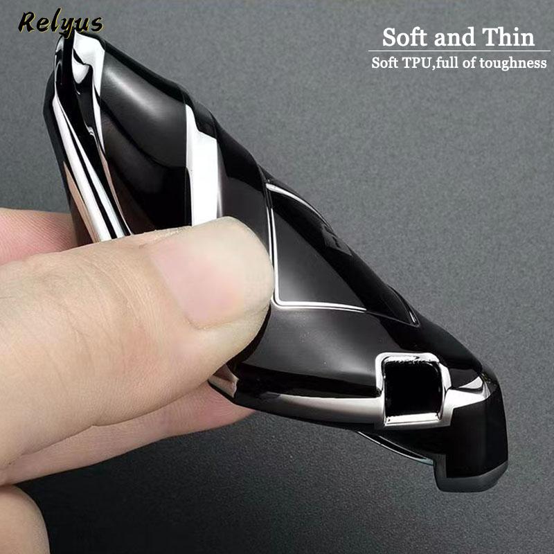 Tpu Car Key Case For Hyundai Tucson Solaris Sonata Hybrid Nexo Nx4 Santafe Dn8 4 Buttons    Keyless Protection Cover
