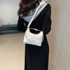 Stylish Minimalist 2024 Summer New Small Fashionable Shoulder Bag For Women In Black White Brown Silver