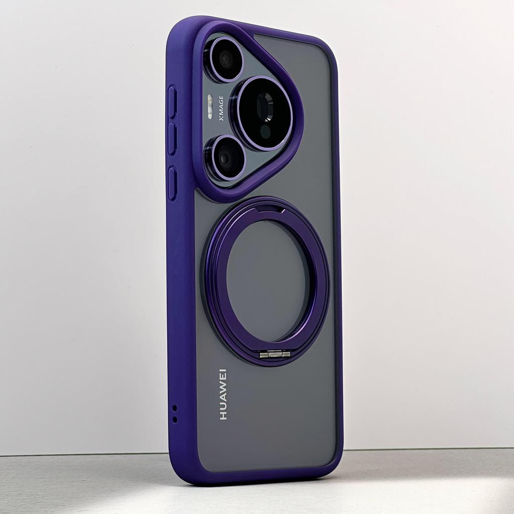 Huawei Pura70 Ultra 360° Drehbarer Magnetischer Handyhülle - Transparent, Sturzsichere Schutzhülle für P70 Pro